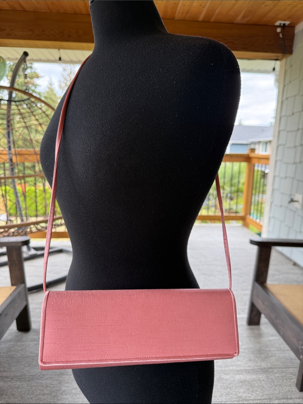 Jacques Vert | Pink Satin Like Clutch / Crossbody